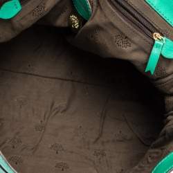Mulberry Green Leather Alexa Satchel