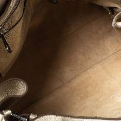 Mulberry Metallic Gold Crinkle Leather Bayswater Satchel