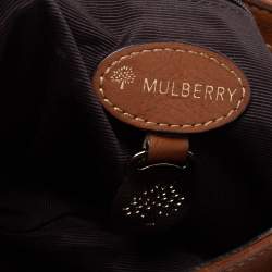 Pre Owned Mulberry Tan Leather Daria Crossbody Bag