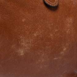 Pre Owned Mulberry Tan Leather Daria Crossbody Bag