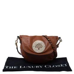 Pre Owned Mulberry Tan Leather Daria Crossbody Bag