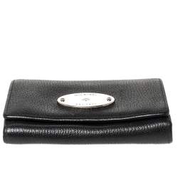 Mulberry Black Leather Compact Wallet