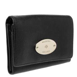 Mulberry Black Leather Compact Wallet
