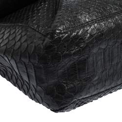 Mulberry Black Python Embossed Leather Lily Crossbody Bag