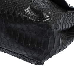 Mulberry Black Python Embossed Leather Lily Crossbody Bag