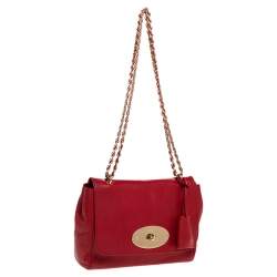Pre Owned Mulberry Red Leather Lily Shoulder Bag
