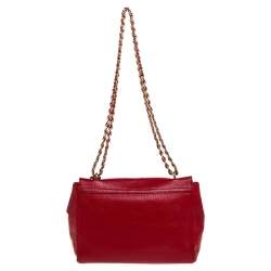 Pre Owned Mulberry Red Leather Lily Shoulder Bag