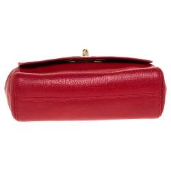 Pre Owned Mulberry Red Leather Lily Shoulder Bag