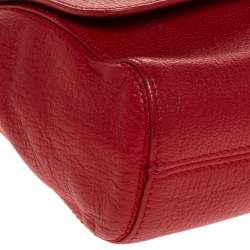 Pre Owned Mulberry Red Leather Lily Shoulder Bag