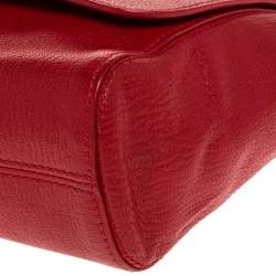 Pre Owned Mulberry Red Leather Lily Shoulder Bag