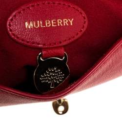 Pre Owned Mulberry Red Leather Lily Shoulder Bag