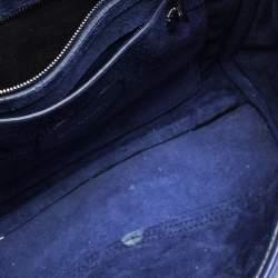 Pre Owned Mulberry Blue Quilted Leather Mini Cara Delevingne Backpack