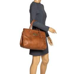Pre Owned Mulberry Tan Leather Bayswater Satchel