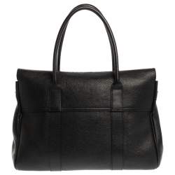 Pre Owned Mulberry Black Leather Bayswater Satchel