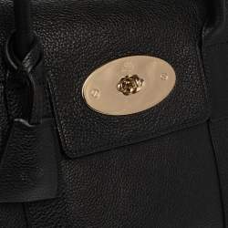 Pre Owned Mulberry Black Leather Bayswater Satchel