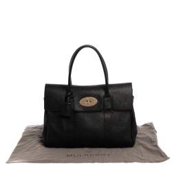 Pre Owned Mulberry Black Leather Bayswater Satchel