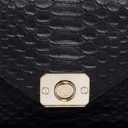 Pre Owned Mulberry Black/Burgundy Delphie Duo Shoulder Bag