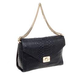 Pre Owned Mulberry Black/Burgundy Delphie Duo Shoulder Bag