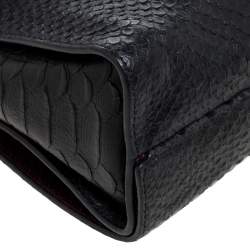 Pre Owned Mulberry Black/Burgundy Delphie Duo Shoulder Bag