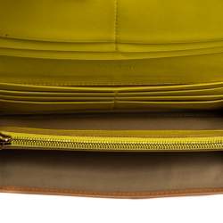 Pre Owned Mulberry Beige Leather Bow Continental Wallet