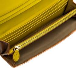 Pre Owned Mulberry Beige Leather Bow Continental Wallet