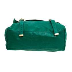 Pre Owned Mulberry Green Leather Oversized Alexa Satchel