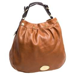 Pre Owned Mulberry Brown Pebbled Leather Mitzy Hobo