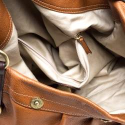 Pre Owned Mulberry Brown Pebbled Leather Mitzy Hobo