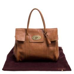 Pre Owned Mulberry Brown Leather Bayswater Satchel