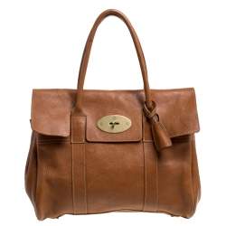 Pre Owned Mulberry Brown Leather Bayswater Satchel