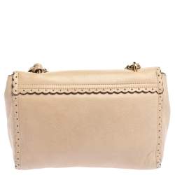 Pre Owned Mulberry Beige Leather Small Lily Shoulder Bag