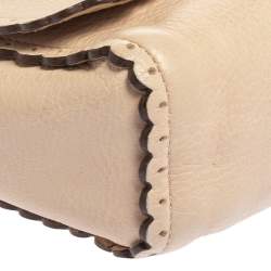 Pre Owned Mulberry Beige Leather Small Lily Shoulder Bag