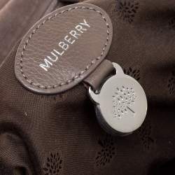 Pre Owned Mulberry Dark Beige Leather Daria Shoulder Bag