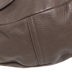 Pre Owned Mulberry Dark Beige Leather Daria Shoulder Bag