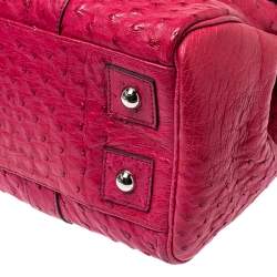 Mulberry Magenta Ostrich Bayswater Satchel