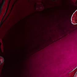 Mulberry Magenta Ostrich Bayswater Satchel