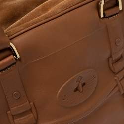 Pre Owned Mulberry Brown Leather and Suede Maisie Clipper Satchel