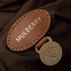 Pre Owned Mulberry Brown Leather and Suede Maisie Clipper Satchel