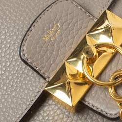 Pre Owned Mulberry Grey Soft Leather Mini Keeley Shoulder Bag