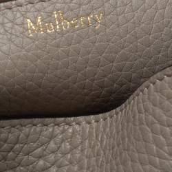 Pre Owned Mulberry Grey Soft Leather Mini Keeley Shoulder Bag