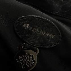 Pre Owned Mulberry Blue Holographic Leather Oversized Alexa Satchel