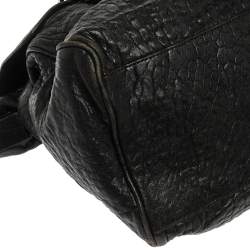 Pre Owned Mulberry Blue Holographic Leather Oversized Alexa Satchel