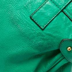 Pre Owned Mulberry Green Leather Oversized Alexa Satchel