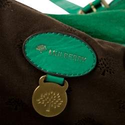 Pre Owned Mulberry Green Leather Oversized Alexa Satchel