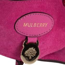 Pre Owned Mulberry Fuschia Grained Leather Bayswater Satchel