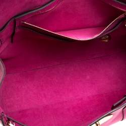 Pre Owned Mulberry Fuschia Grained Leather Bayswater Satchel