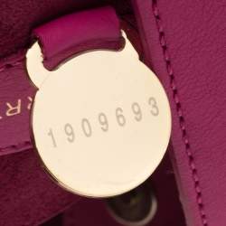 Pre Owned Mulberry Fuchsia Leather Large Willow Tote