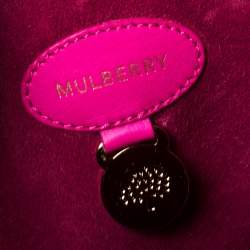 Pre Owned Mulberry Fuchsia Leather Large Willow Tote
