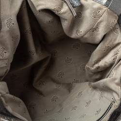 Pre Owned Mulberry Metallic Woven Fabric and Leather Alexa Top Handle Bag