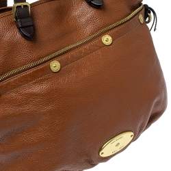 Pre Owned Mulberry Two Tone Brown Soft Leather Mitzy Tote